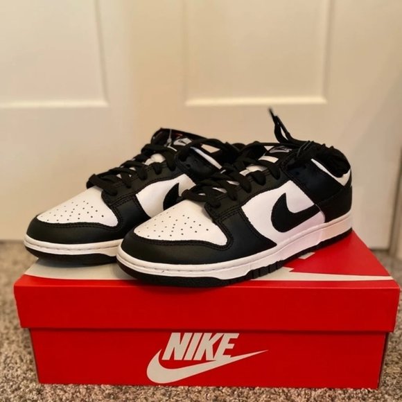 Nike dunk 🔥blanc bas💯 vintage noir panda